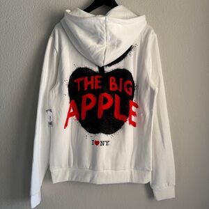 I Love NY Graphic Hoodie / White I❤️NY / Size M / NWT
